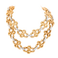 12.50 Carat Diamond Adjustable Opera Length Necklace