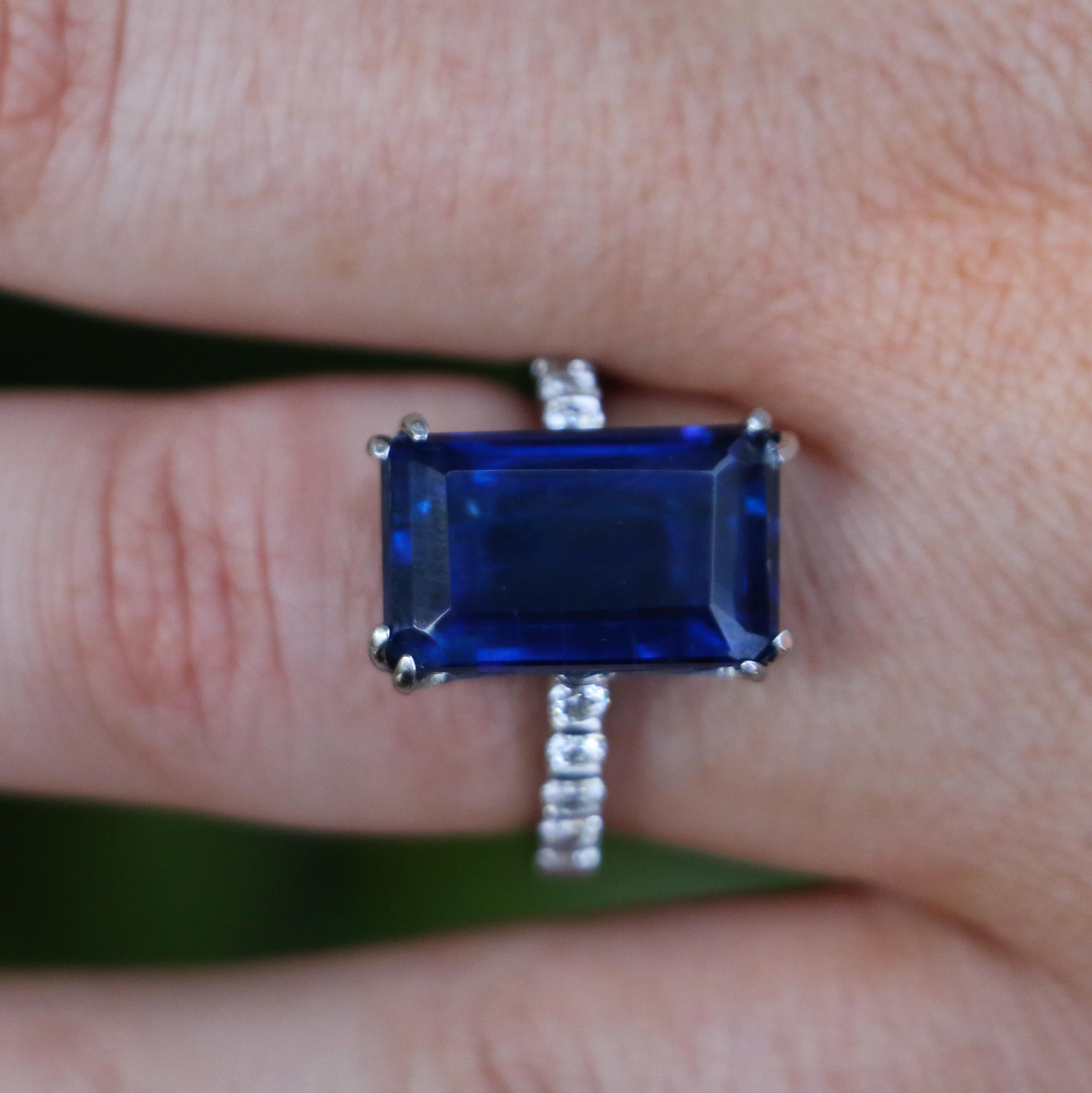 12.50 Carat Kyanite Ring In Excellent Condition In Carlsbad, CA