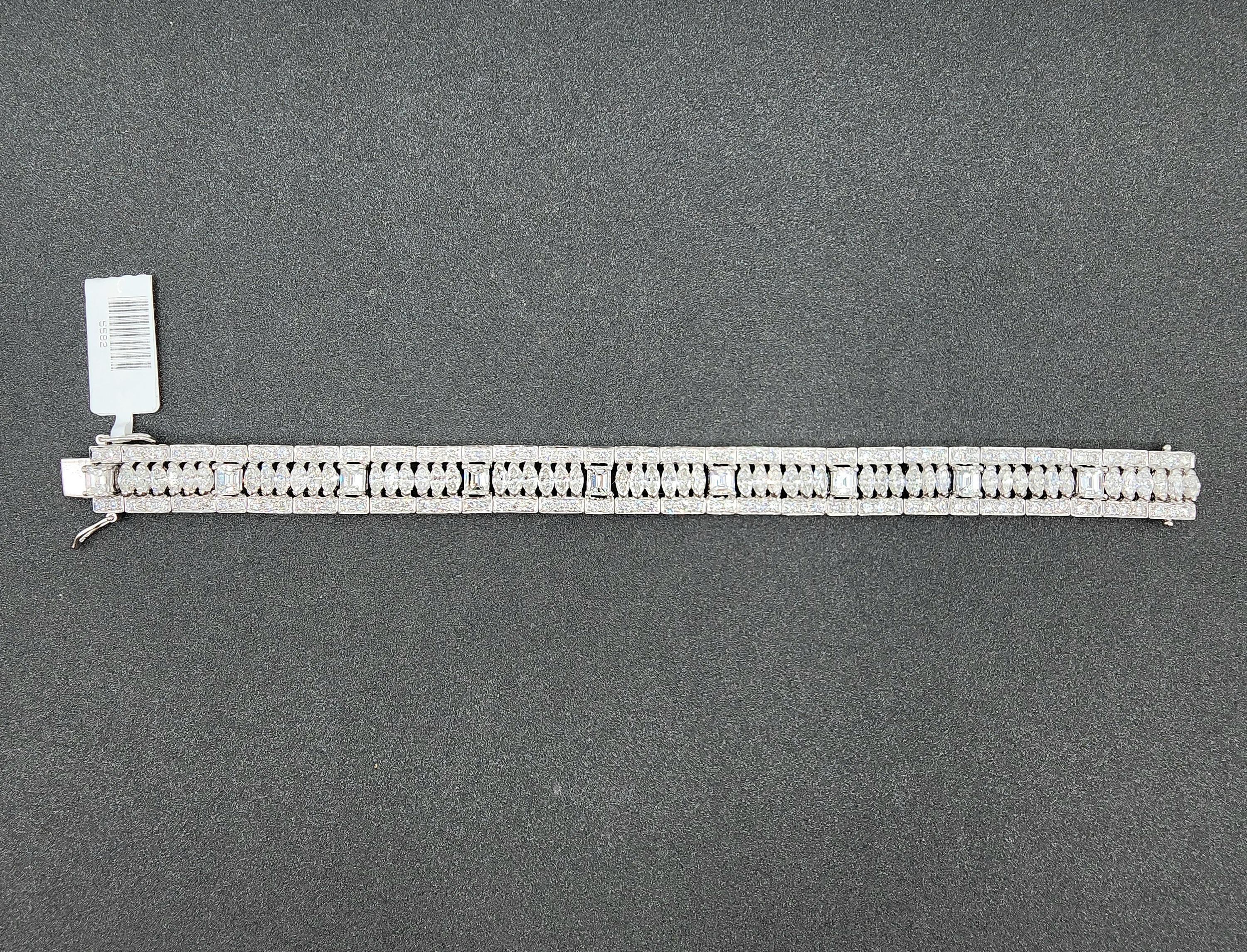 12.50 ct Diamond Antique Bracelet For Sale 1