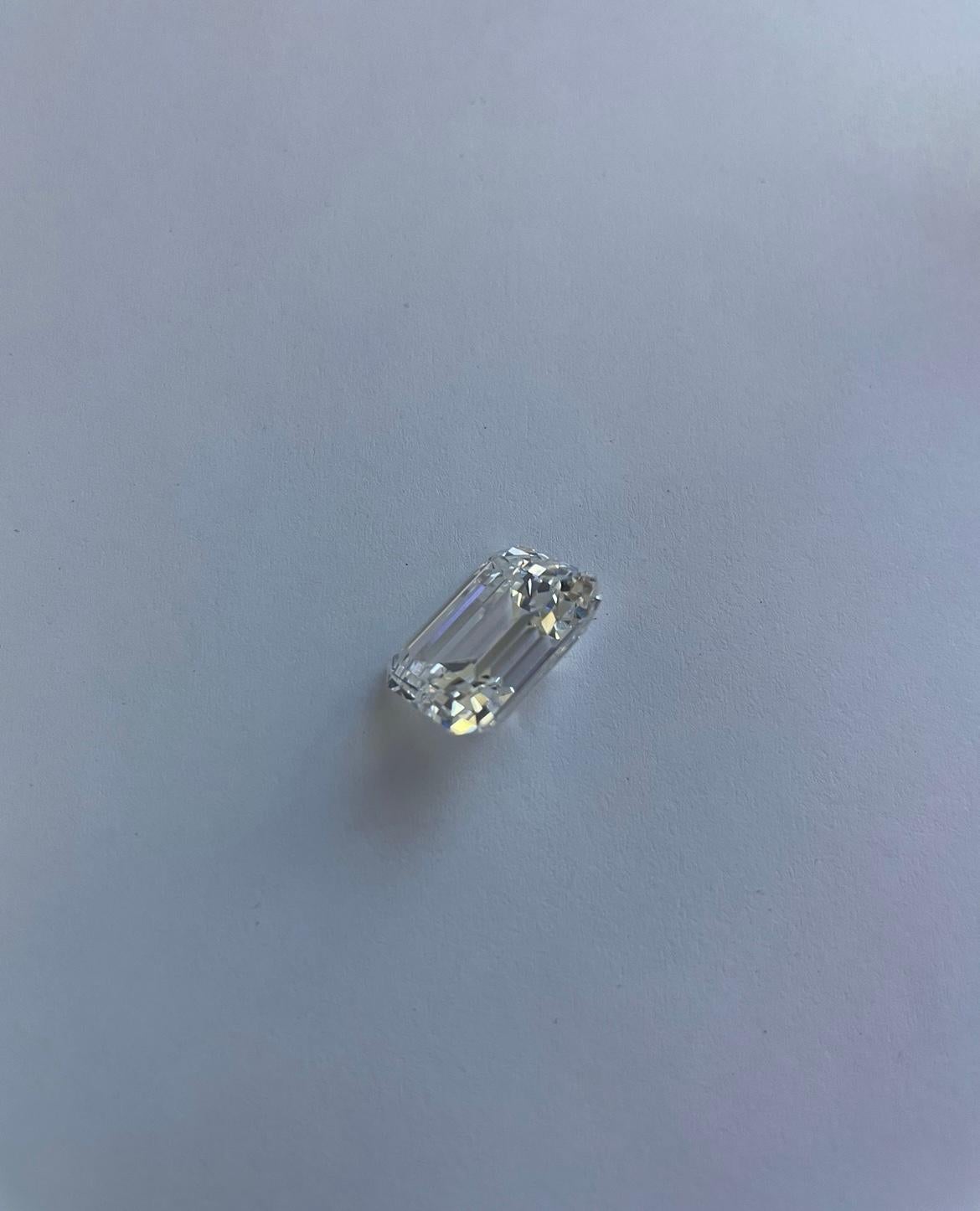 12,50 Karat Diamant im Smaragdschliff GIA-zertifiziert im Angebot 3
