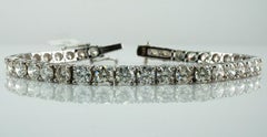 12.53 ctw Diamond Tennis Bracelet 14K White Gold 7.25" Long