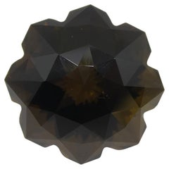 12.56ct Flower Smoky Quartz Fantasy/Fancy Cut