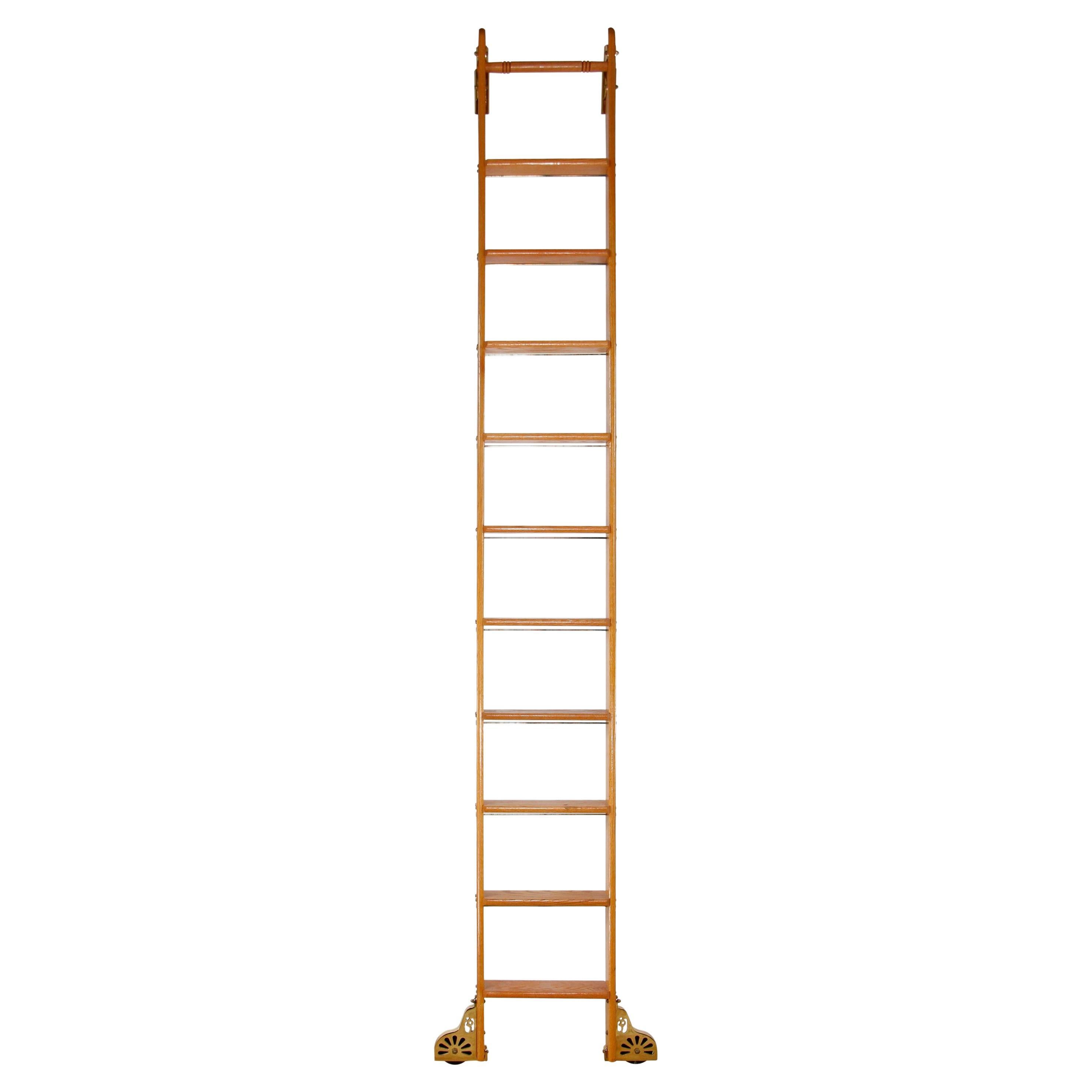 Tall Oak Rolling Putnam Industrial Library Ladder