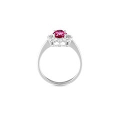 1.258ct Rubellite Tourmaline and Diamond Dress Ring