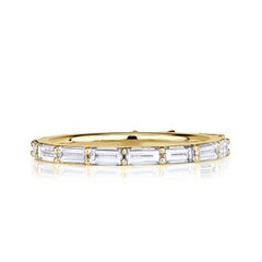 1.25ct Baguette Cut Diamond Eternity Band in 18k Yellow Gold
