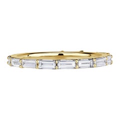 1.25ct Baguette Cut Diamond Eternity Band in 18k Yellow Gold