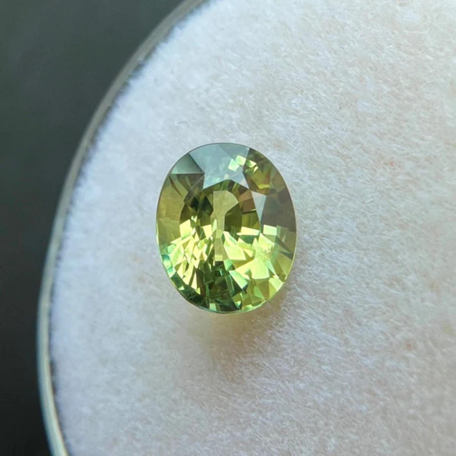 Femenino o masculino 1,25ct Zafiro Bicolor Gra Certificado Talla Oval Azul Amarillo Gema Suelta 6,7x5,5mm en venta