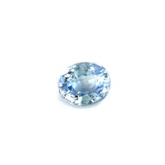 1.25ct Ceylon Light Purple Lilac Blue Sapphire Oval Cut Blue Rare 6.4x5.3mm VS