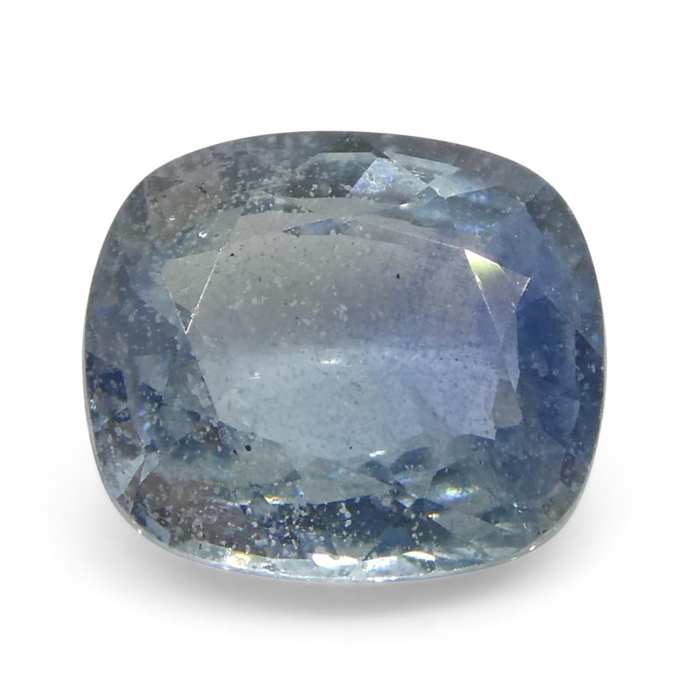 1.25ct Cushion Blue Sapphire from Tanzania In New Condition For Sale In Toronto, Ontario