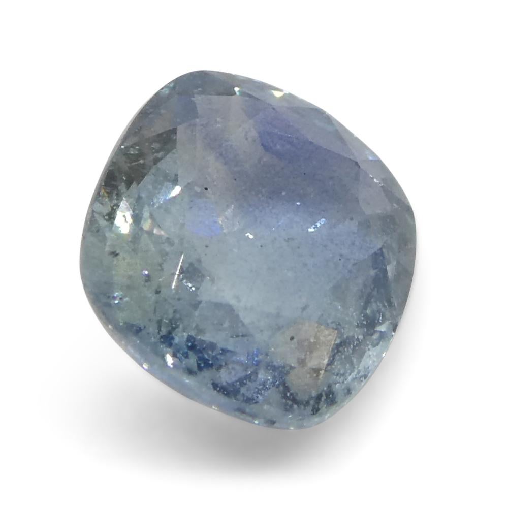 1.25ct Cushion Blue Sapphire from Tanzania For Sale 1