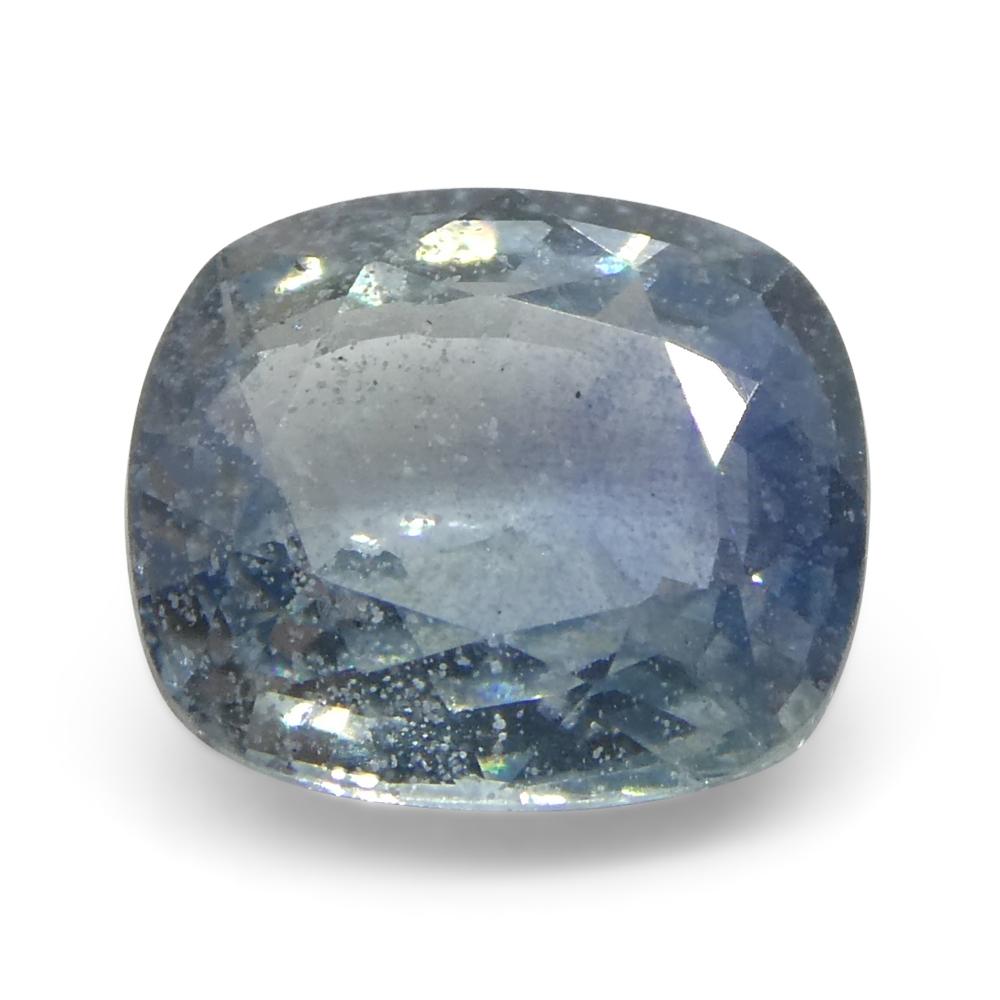 1.25ct Cushion Blue Sapphire from Tanzania For Sale 3