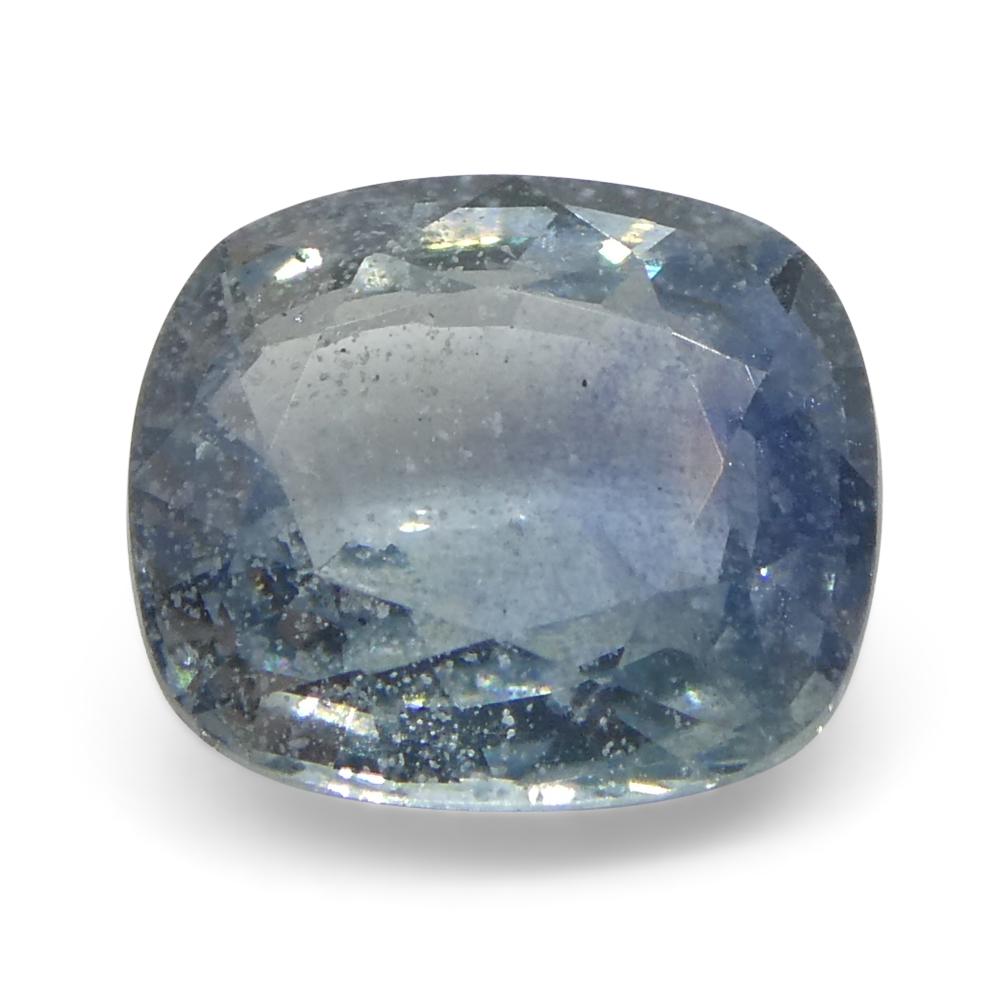 1.25ct Cushion Blue Sapphire from Tanzania For Sale 4