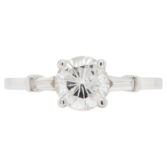 1.25ct Diamond 18 Carat White Gold Three-Stone Engagement Ring