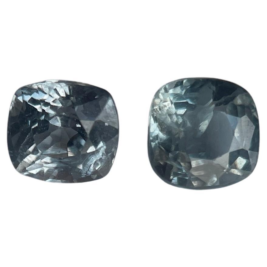1.25ct Greenish grey Spinel (4.6x4.6x3.2/4.6x4.4x3.5)mm