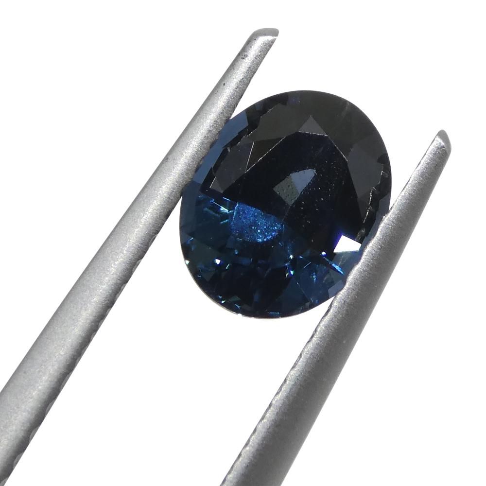 1.25ct Oval Blue Spinel from Burma For Sale 8