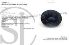 1.25ct Spinello blu ovale dalla Birmania