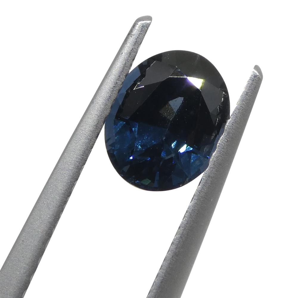 1.25ct Oval Blue Spinel from Burma In New Condition For Sale In Toronto, Ontario
