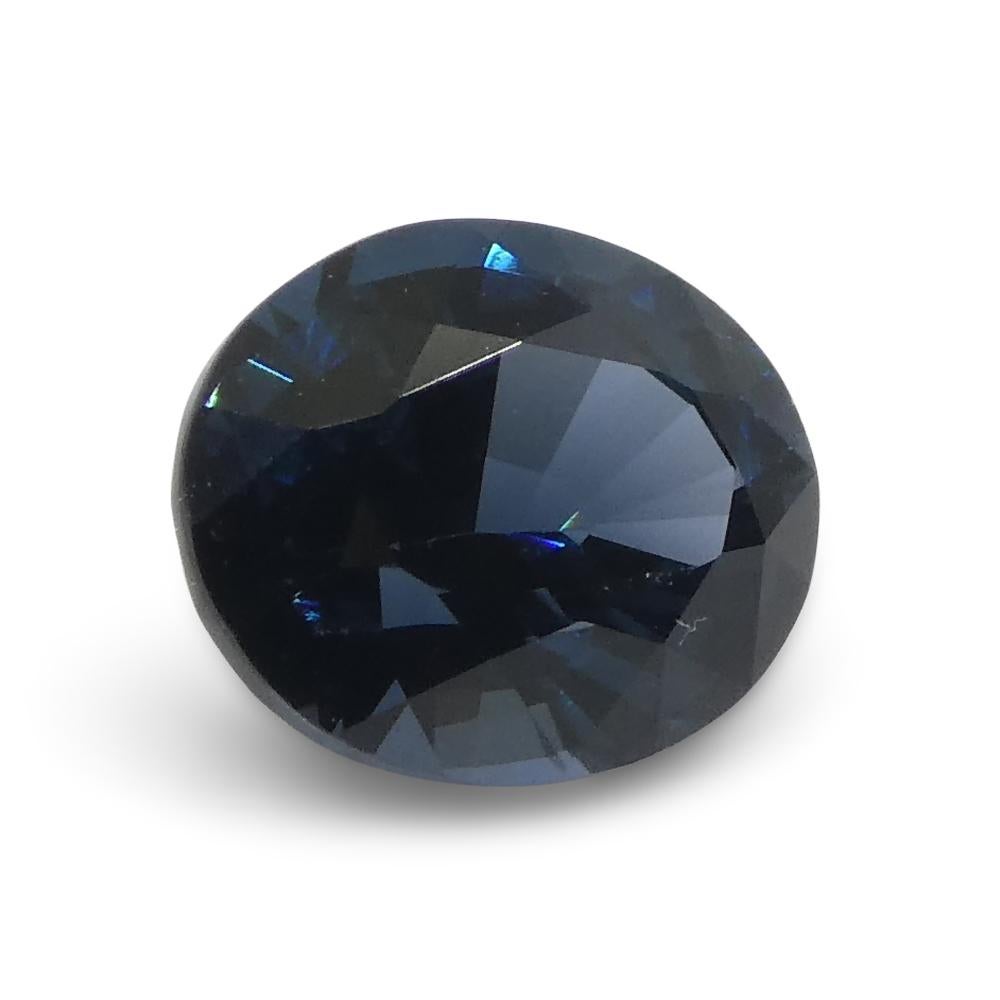 1.25ct Oval Blue Spinel from Burma For Sale 2