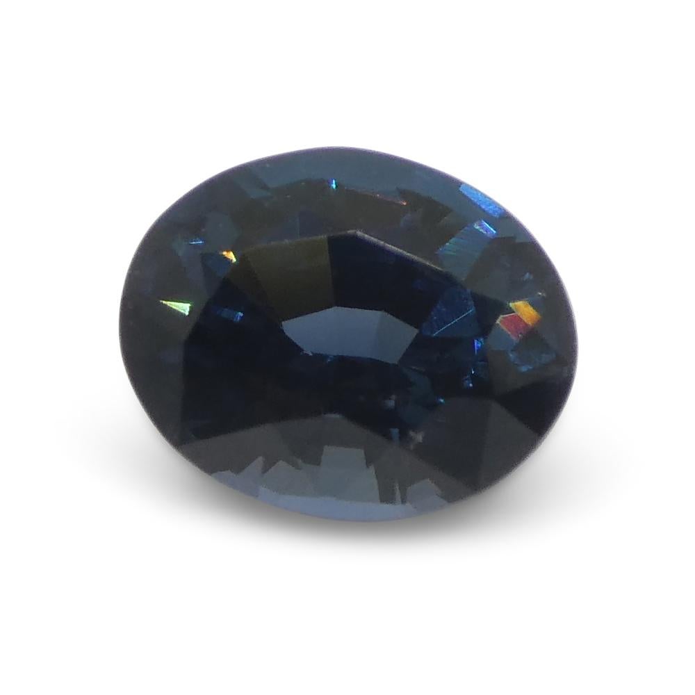 1.25ct Oval Blue Spinel from Burma For Sale 4