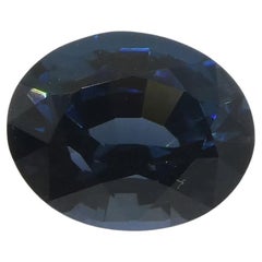Spinelle bleu ovale de Birmanie de 1,25 carat