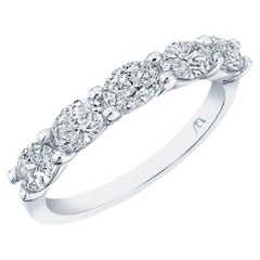 1.25ct Oval Diamond 5 Stone Band in 18KT Gold