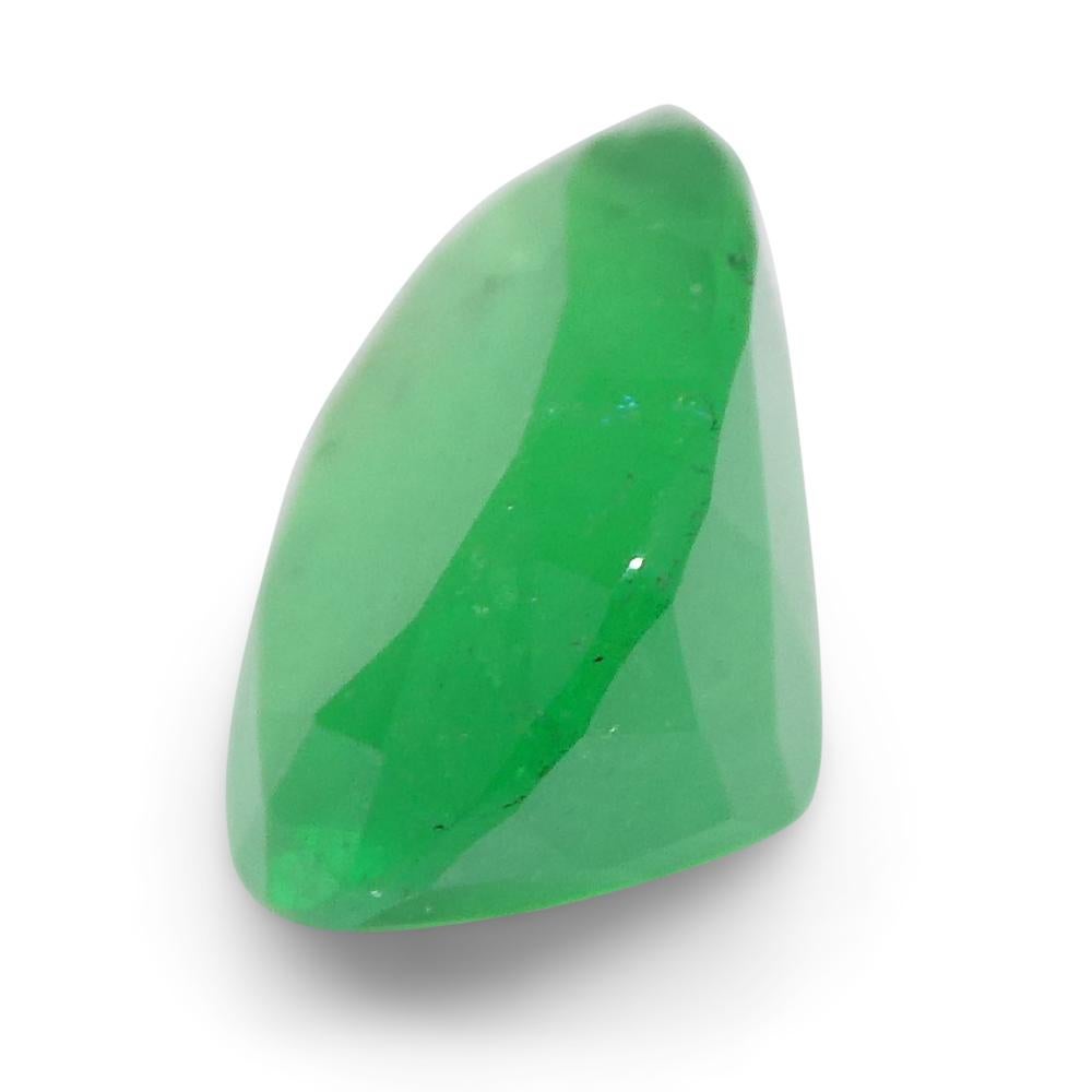 1.25ct Oval Green Emerald from Colombia For Sale 3