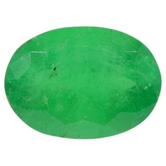 1.25ct Oval Green Emerald from Colombia