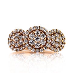 1.25ct Rose Gold Round Brilliant Cut Diamond Ring Masterpiece