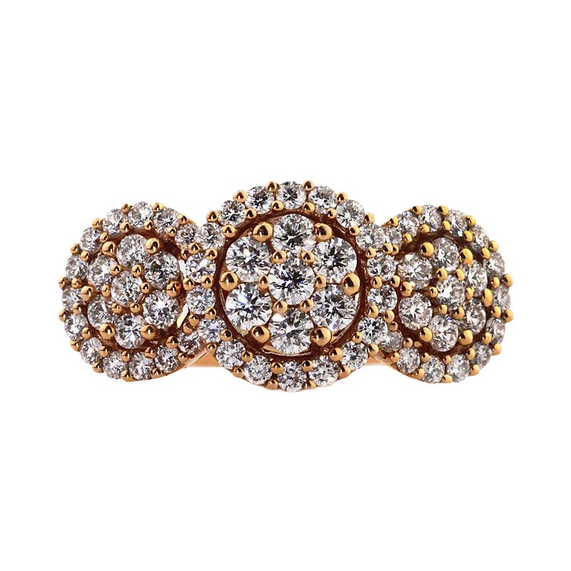 1.25ct Rose Gold Round Brilliant Cut Diamond Ring Masterpiece