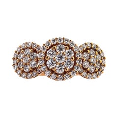 1.25ct Rose Gold Round Brilliant Cut Diamond Ring Masterpiece