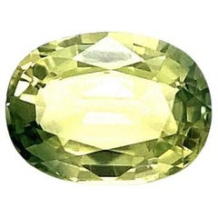 1.25ct Vivid Light Green Australia Sapphire Oval Cut Loose Rare Gem