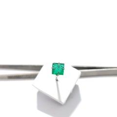 1.25cts Natural Emerald Square Shape 6mm CERTIFIED Stone.