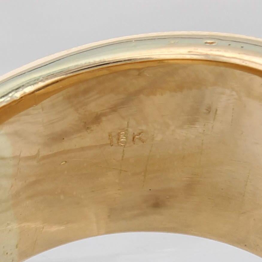 Women's 1.25ctw Blue Sapphire Diamond Cocktail Ring 18k Yellow Gold Size 7.5