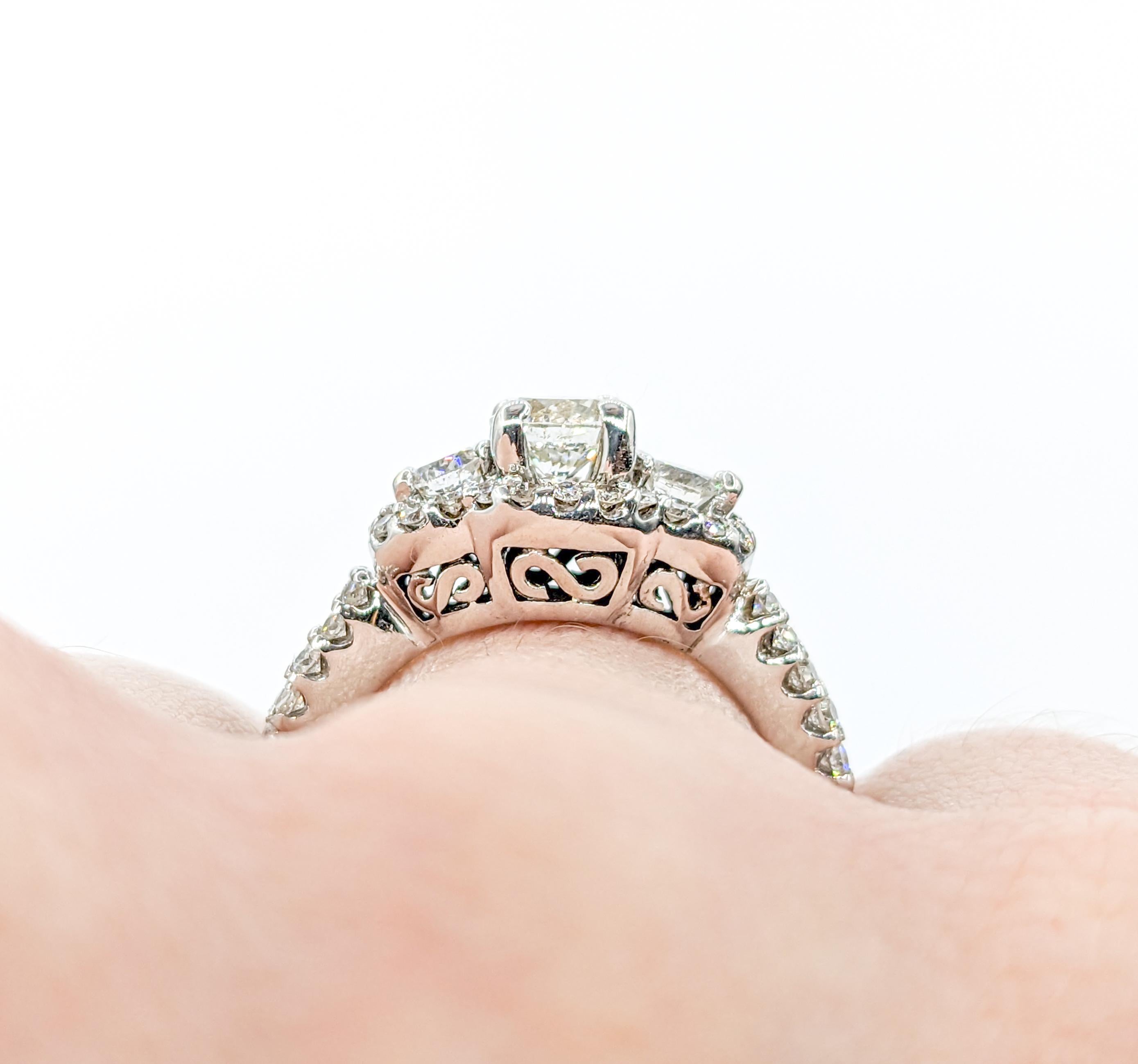 Bague de mariage en or blanc avec diamant de 1,25ctw  Excellent état - En vente à Bloomington, MN