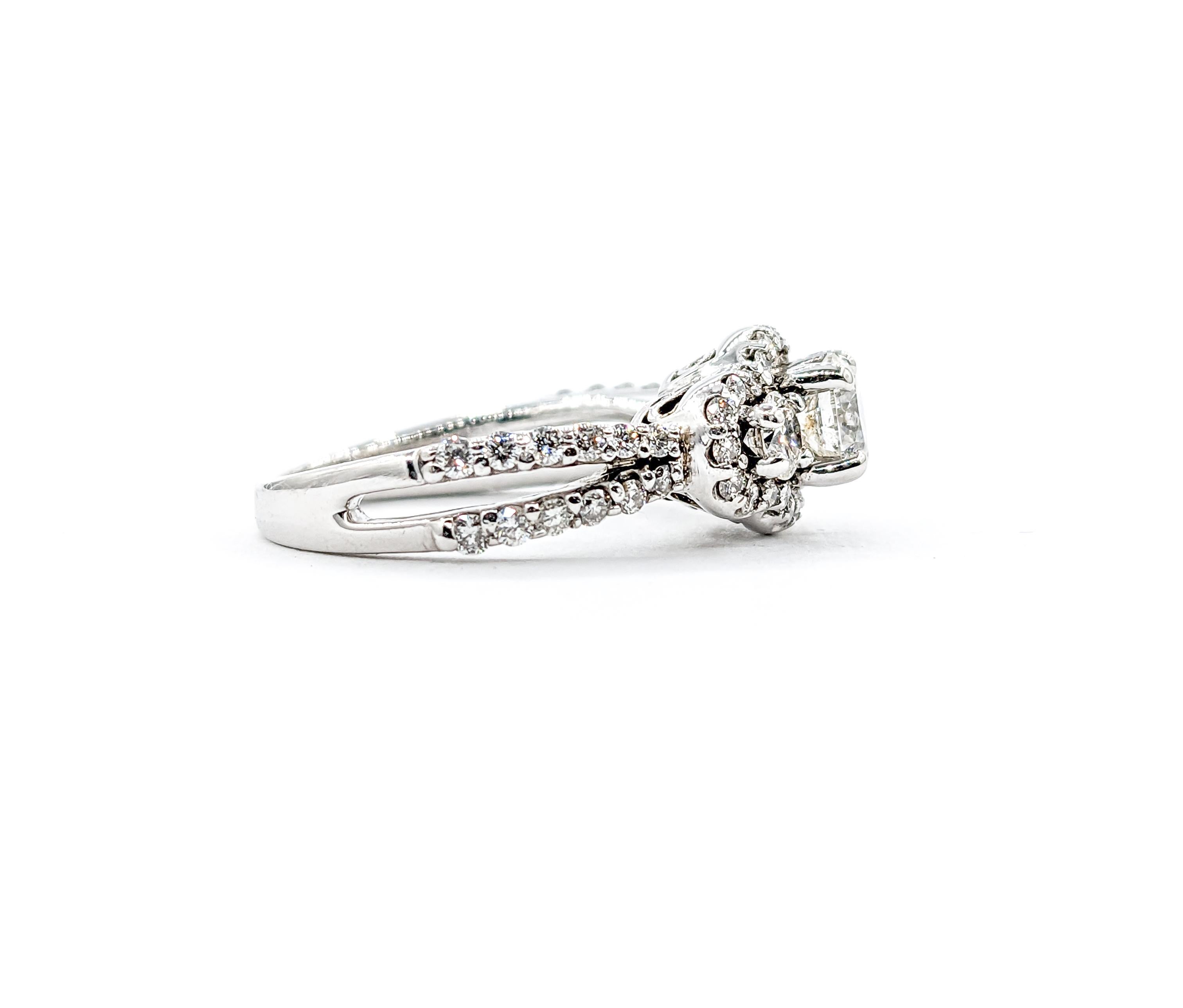 1.25ctw Bridal Diamond Ring In White Gold  For Sale 2
