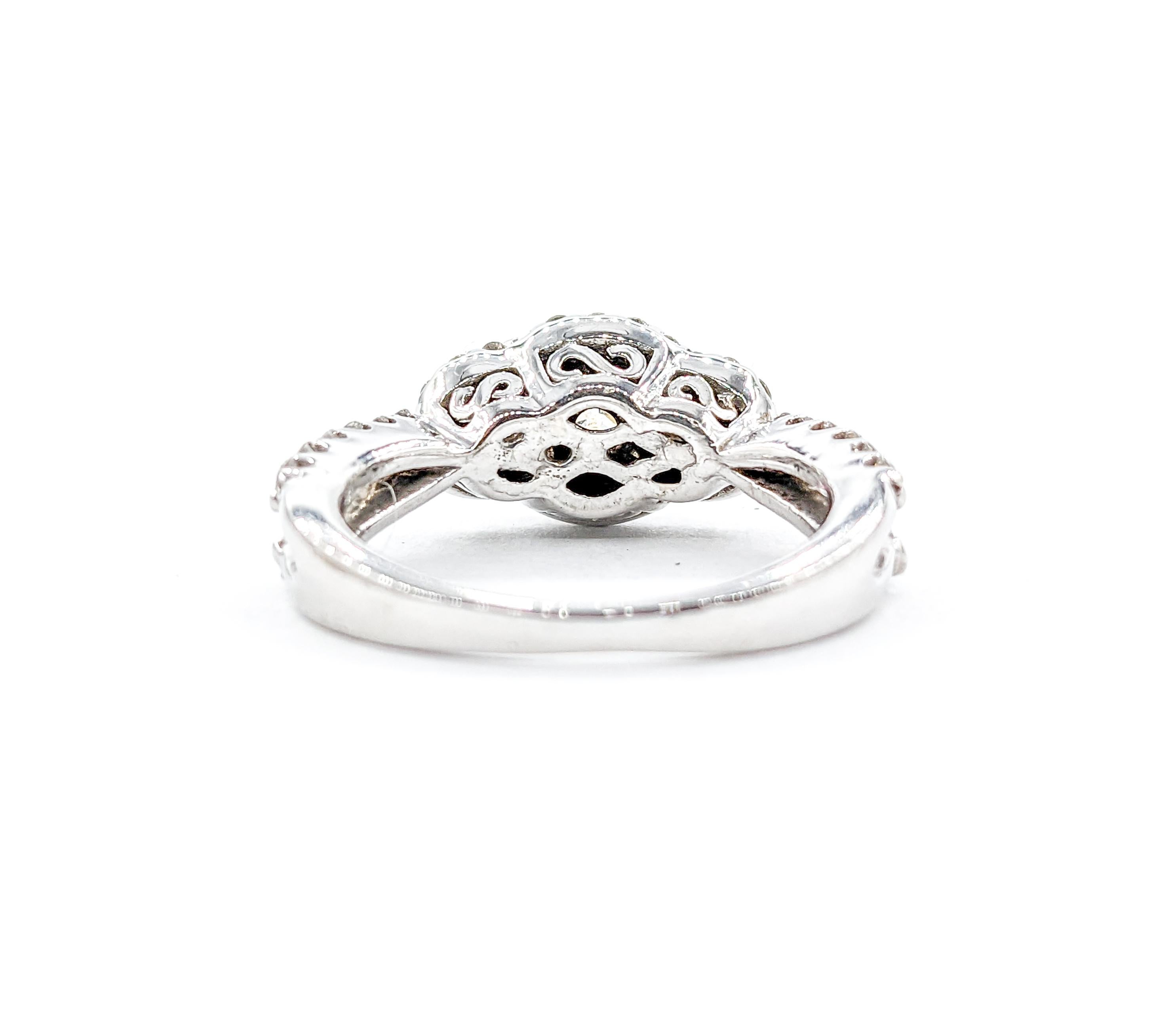 1.25ctw Bridal Diamond Ring In White Gold For Sale 3