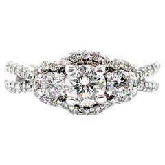 1.25ctw Bridal Diamond Ring In White Gold 