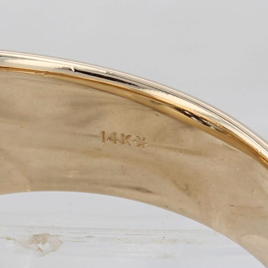 1.25ctw Diamond Cluster Ring 14k Yellow Gold Size 10 Men's Vintage 4