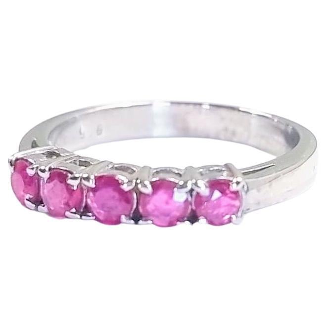 1.25ctw Pink Sapphire Band Ring