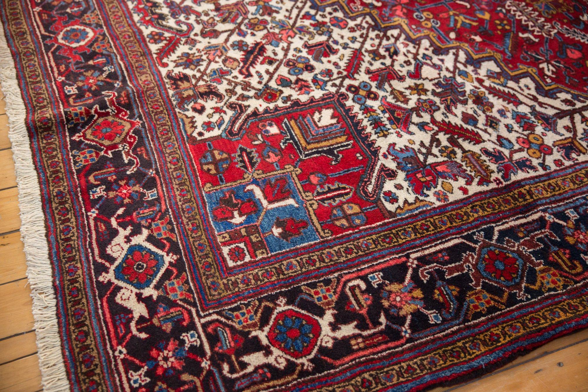 Vintage Mehrivan Square Carpet For Sale 3