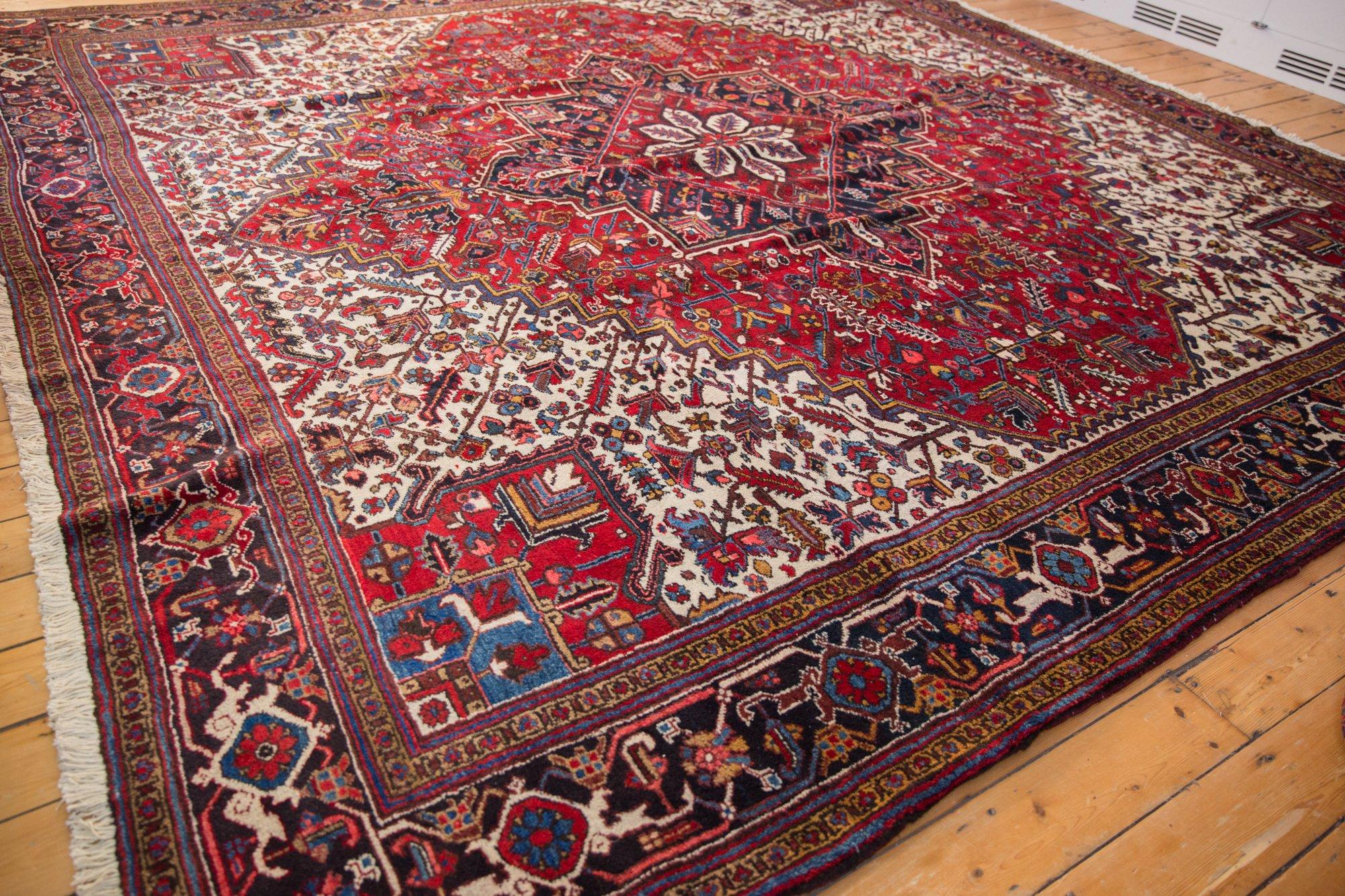 Vintage Mehrivan Square Carpet For Sale 4