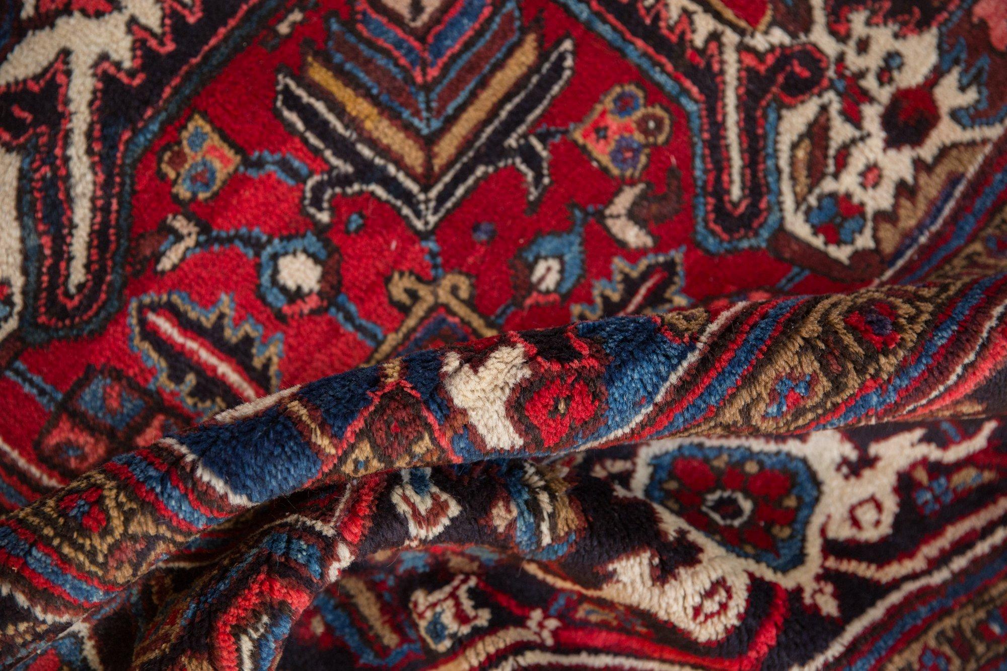 Other Vintage Mehrivan Square Carpet For Sale