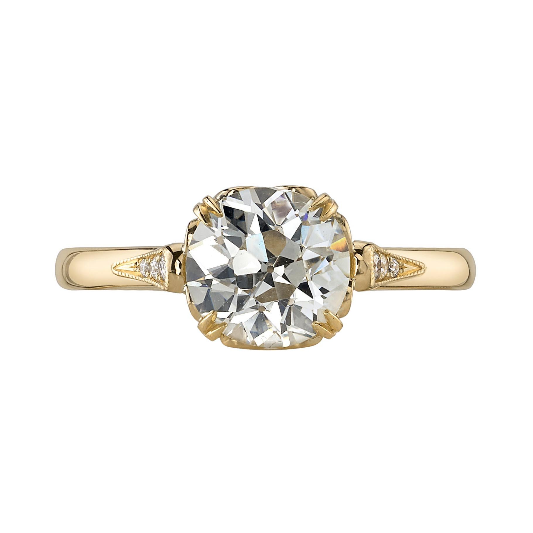 Handcrafted Sydnee Old European Cut Engagement Ring by Single Stone