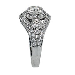 1.26 Ct, 18K Antique Style Diamond Engagement Ring