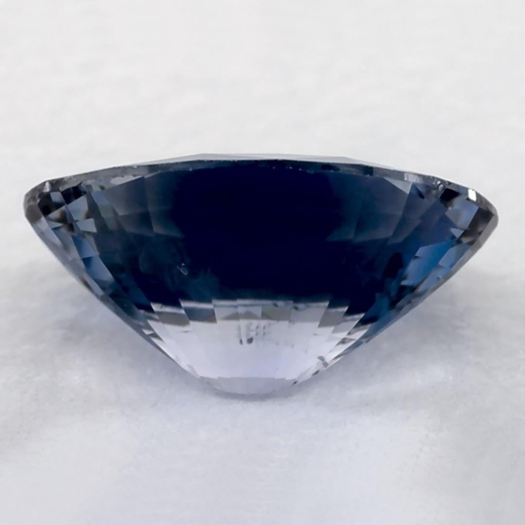 1.26 Ct Blue Sapphire Oval Loose Gemstone In New Condition For Sale In Fort Lee, NJ