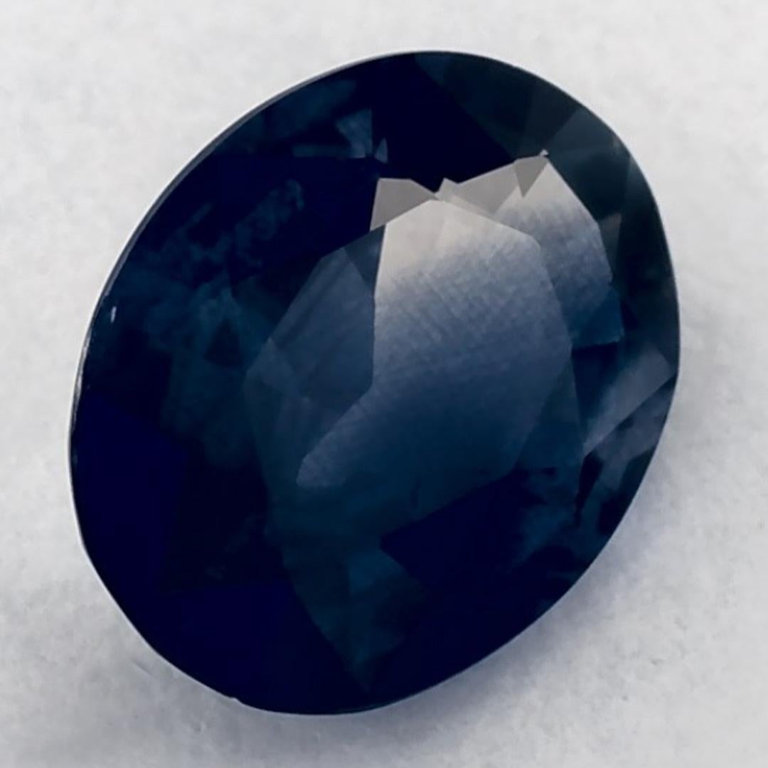 1.26 carati di zaffiro blu ovale sfuso In condizioni Nuovo in vendita a Fort Lee, NJ