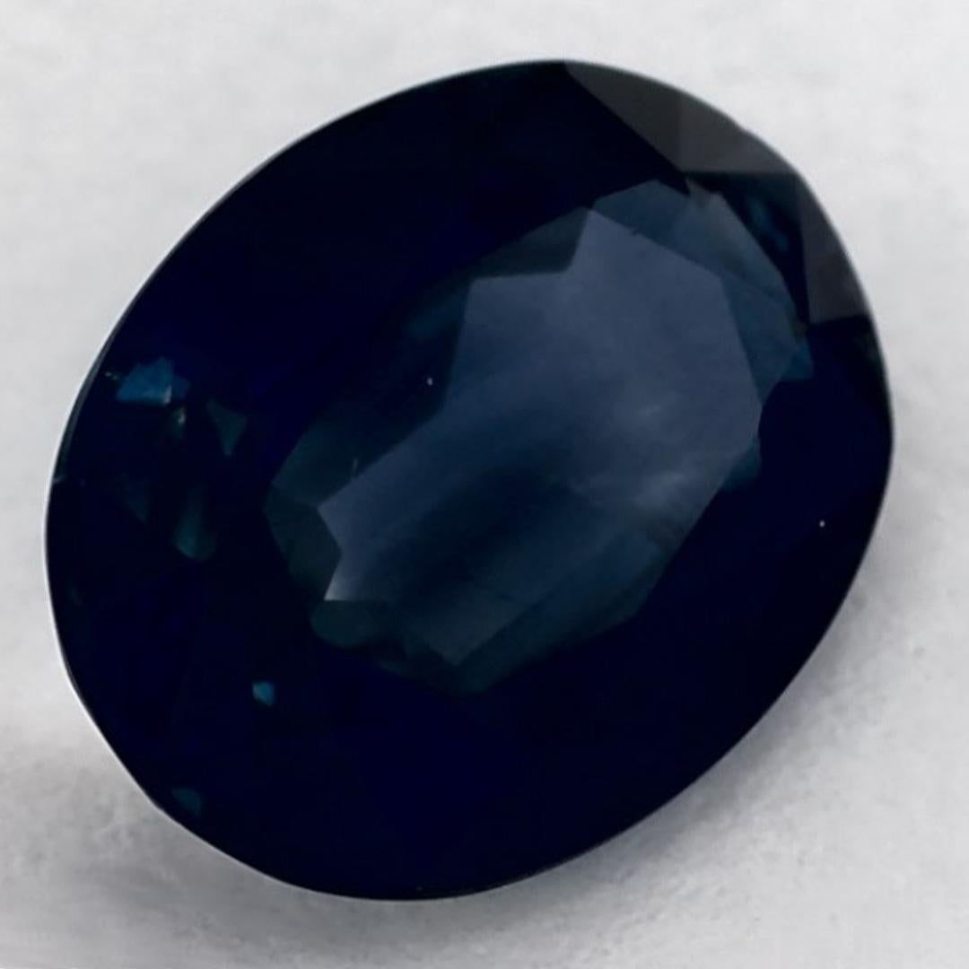 1.26 carati di zaffiro blu ovale sfuso In condizioni Nuovo in vendita a Fort Lee, NJ