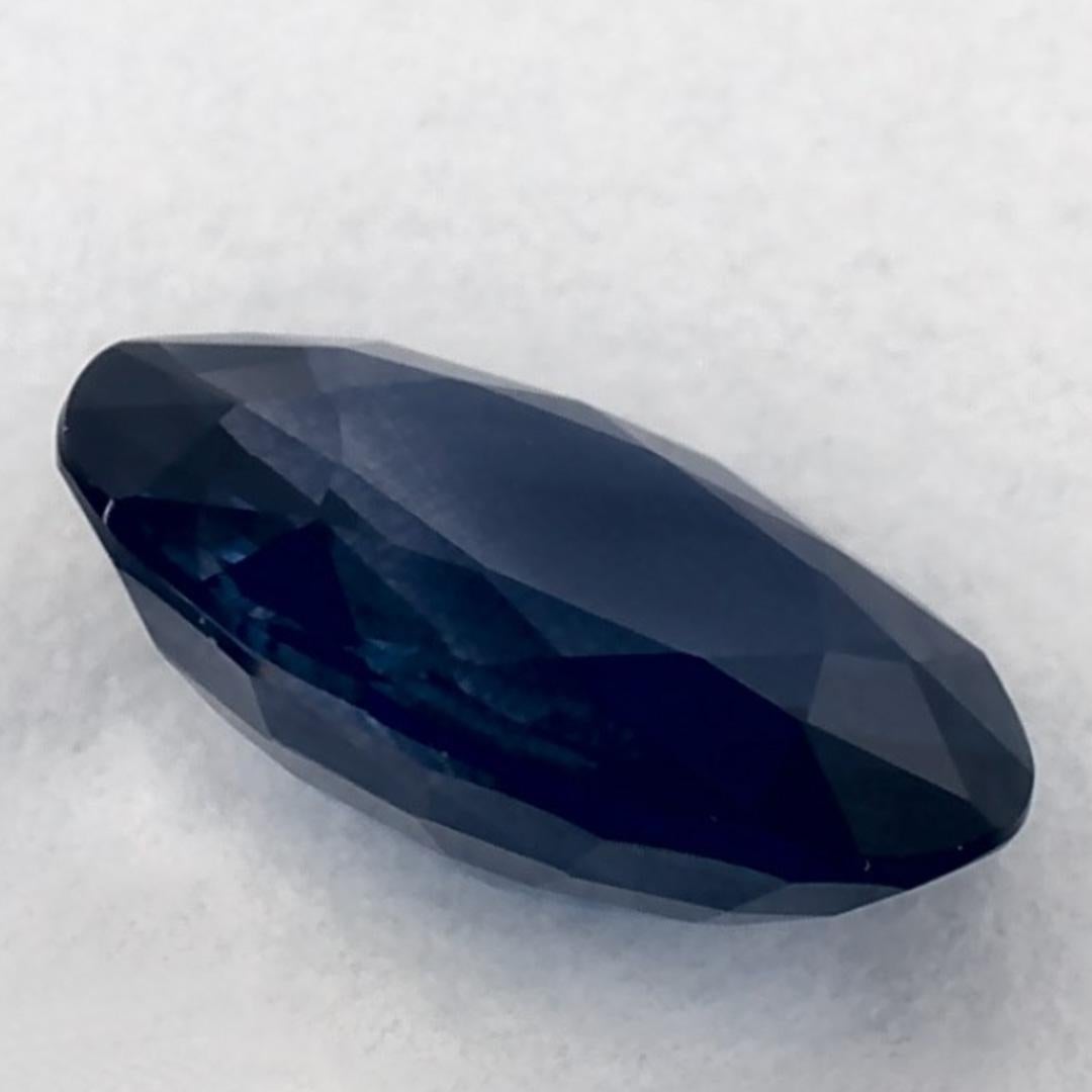 1.26 carati di zaffiro blu ovale sfuso in vendita 1