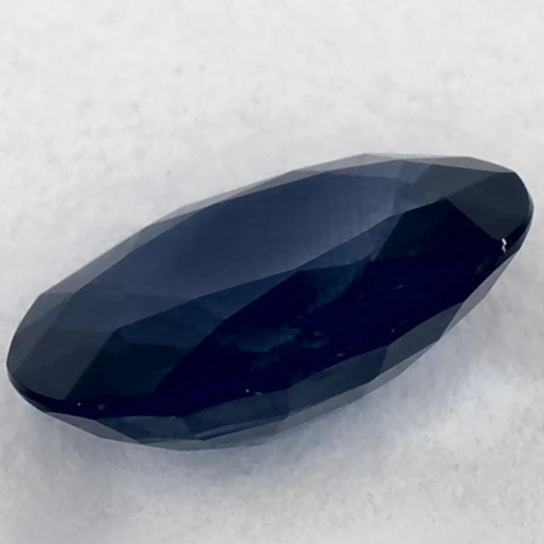 1.26 carati di zaffiro blu ovale sfuso in vendita 2