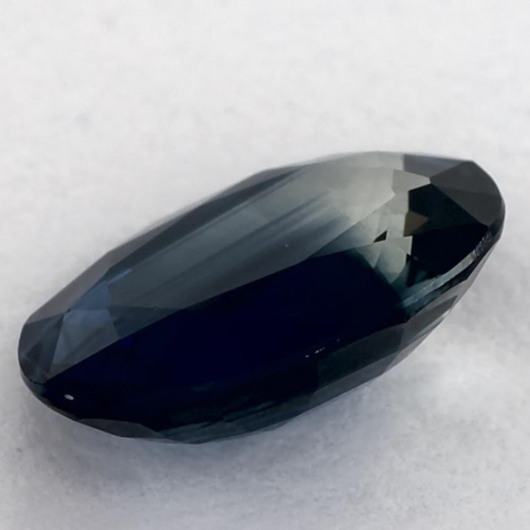 1.26 carati di zaffiro blu ovale sfuso in vendita 2